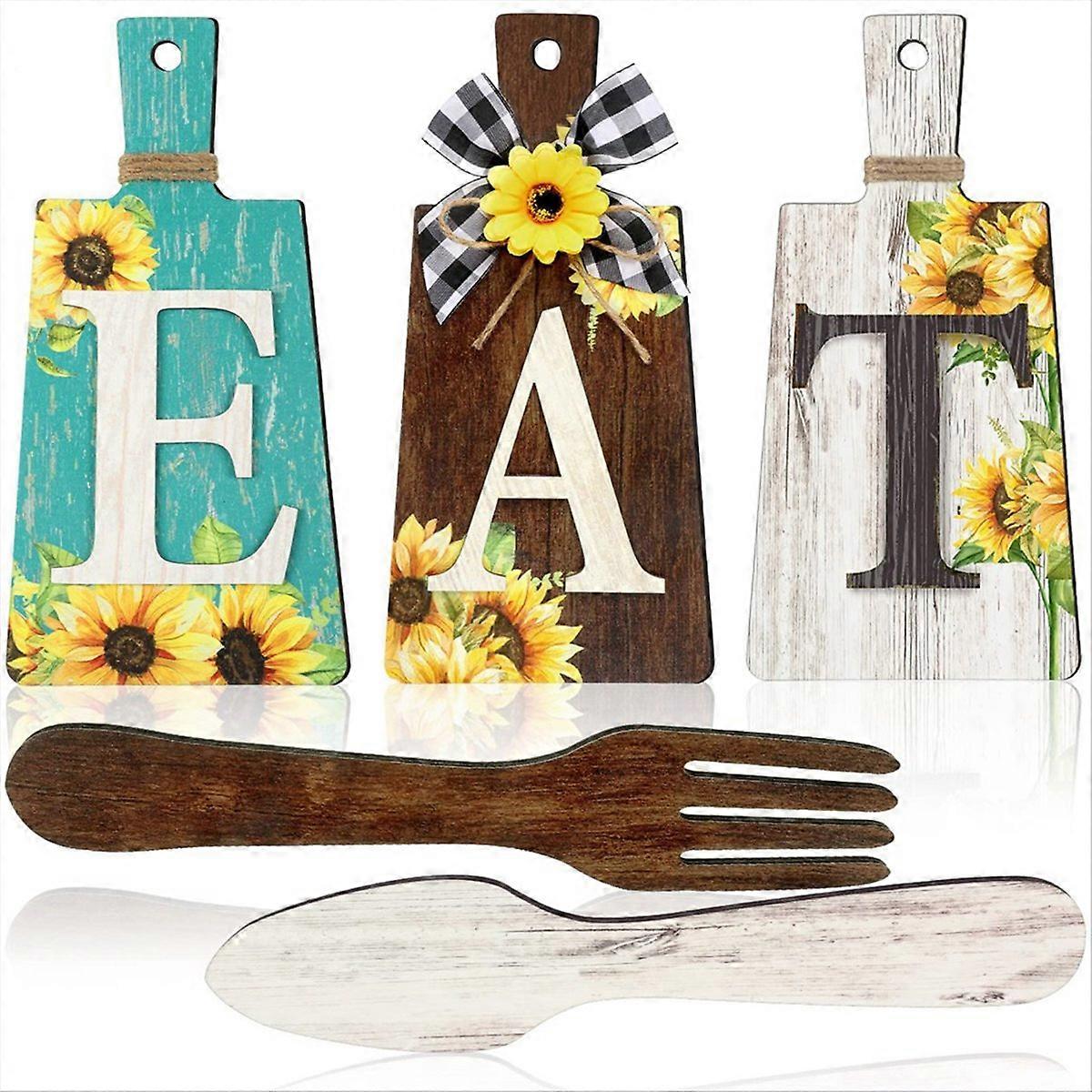 Cutting Board Eat Sign Set,C