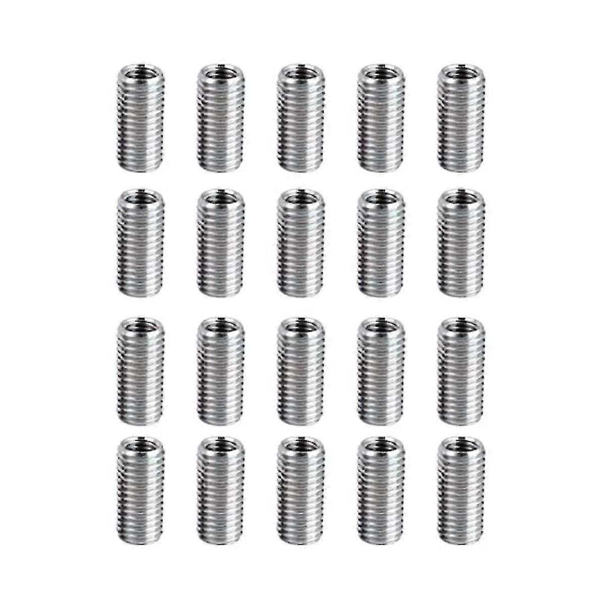 20 Pcs Threaded Reducer Nuts M8 to M6 for Bolt Conversion Adapter