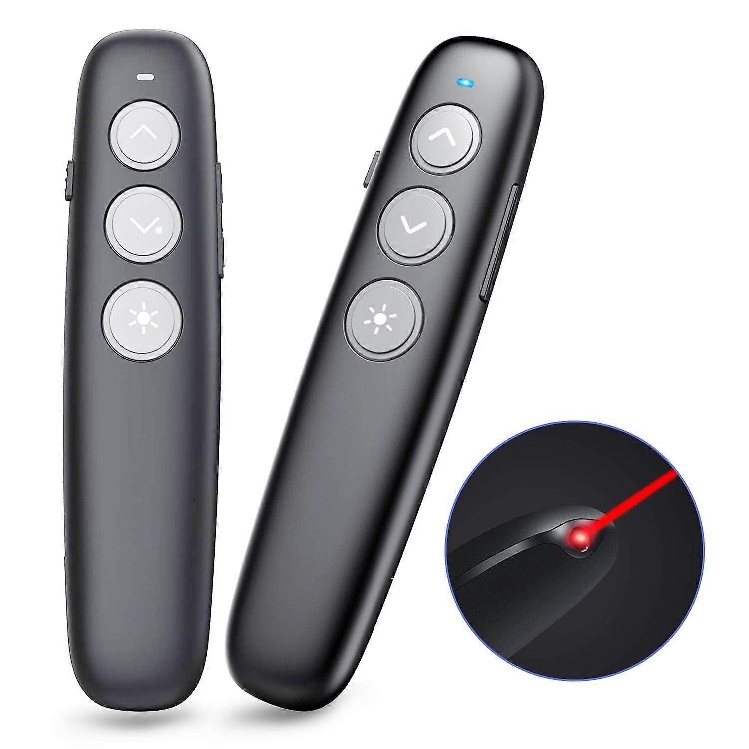 2.4GHz Wireless Presenter USB Rechargeable PowerPoint Remote For Windows & Mac