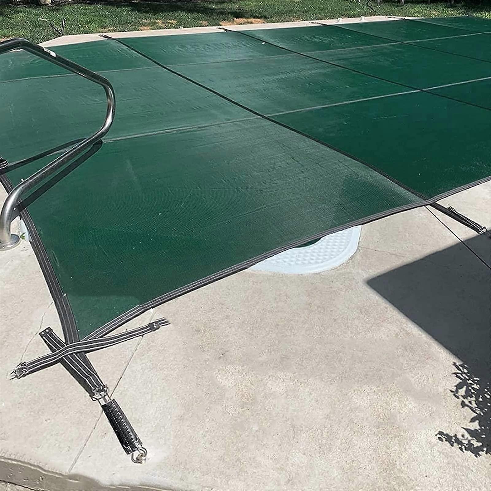 Extra Large Winter Pool Cover 3x6m for Inground Pools, Rectangle Snow Protection with Tools