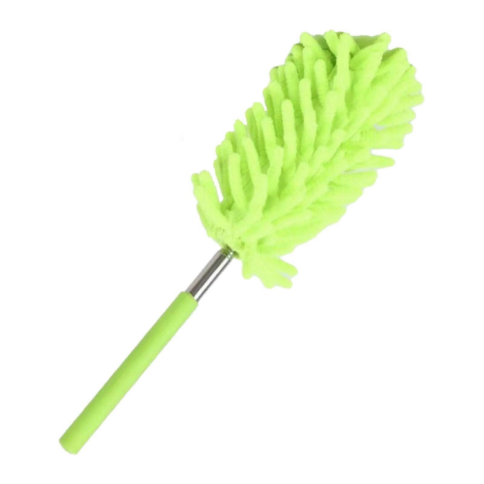 Snowler Extendable Dusting Brush, Washable Microfiber Head, Lightweight Telescopic Pole, Compatible with Chenille Duster