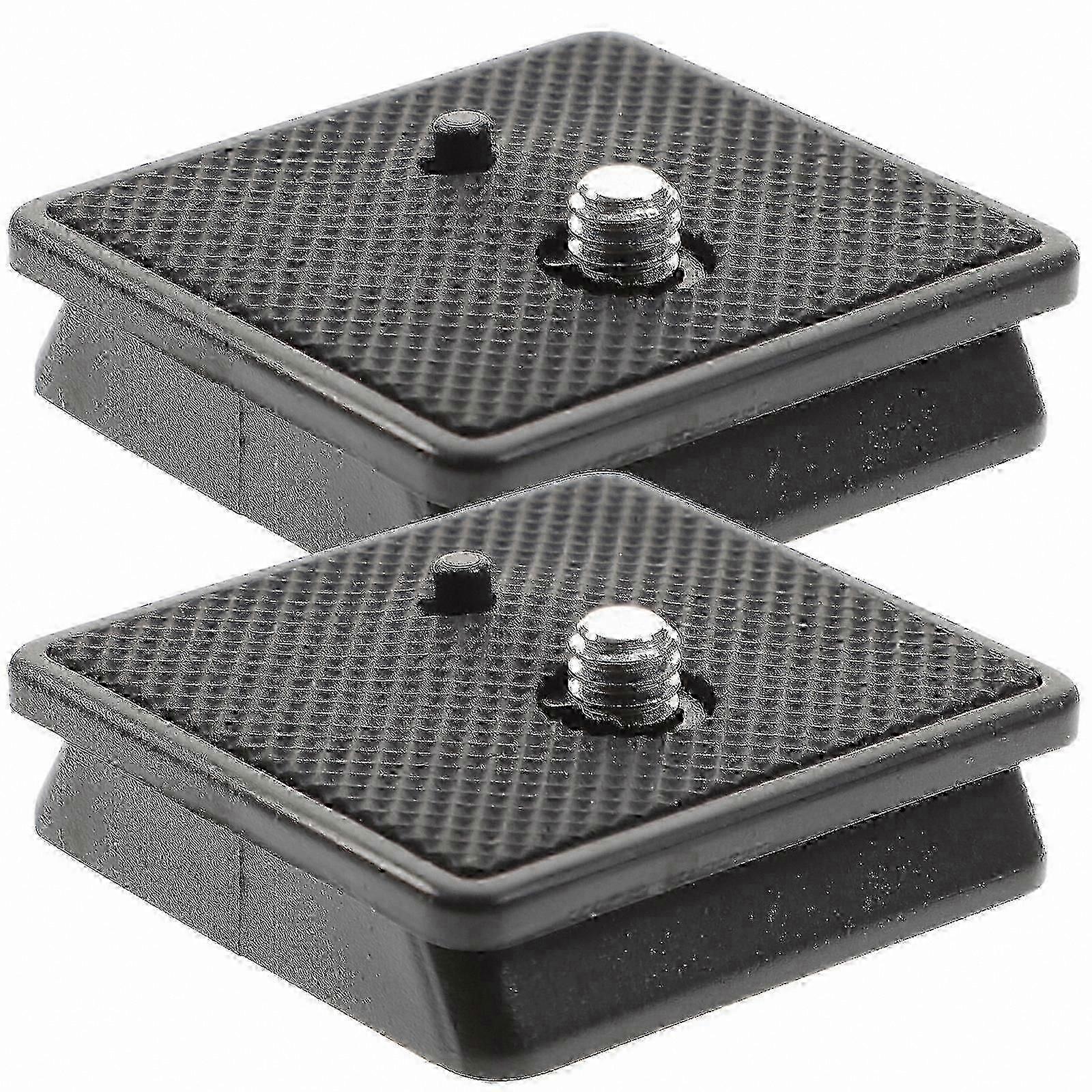 2-Pack Tripod Mount Plate with 1/4 Inch Screw for Camera Quick Release Setup
