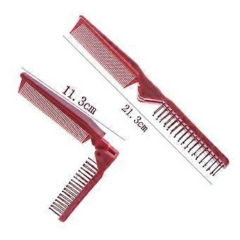 Folding Hair Comb with Antistatic Styling, Compact Portable Hair Brush for Travel