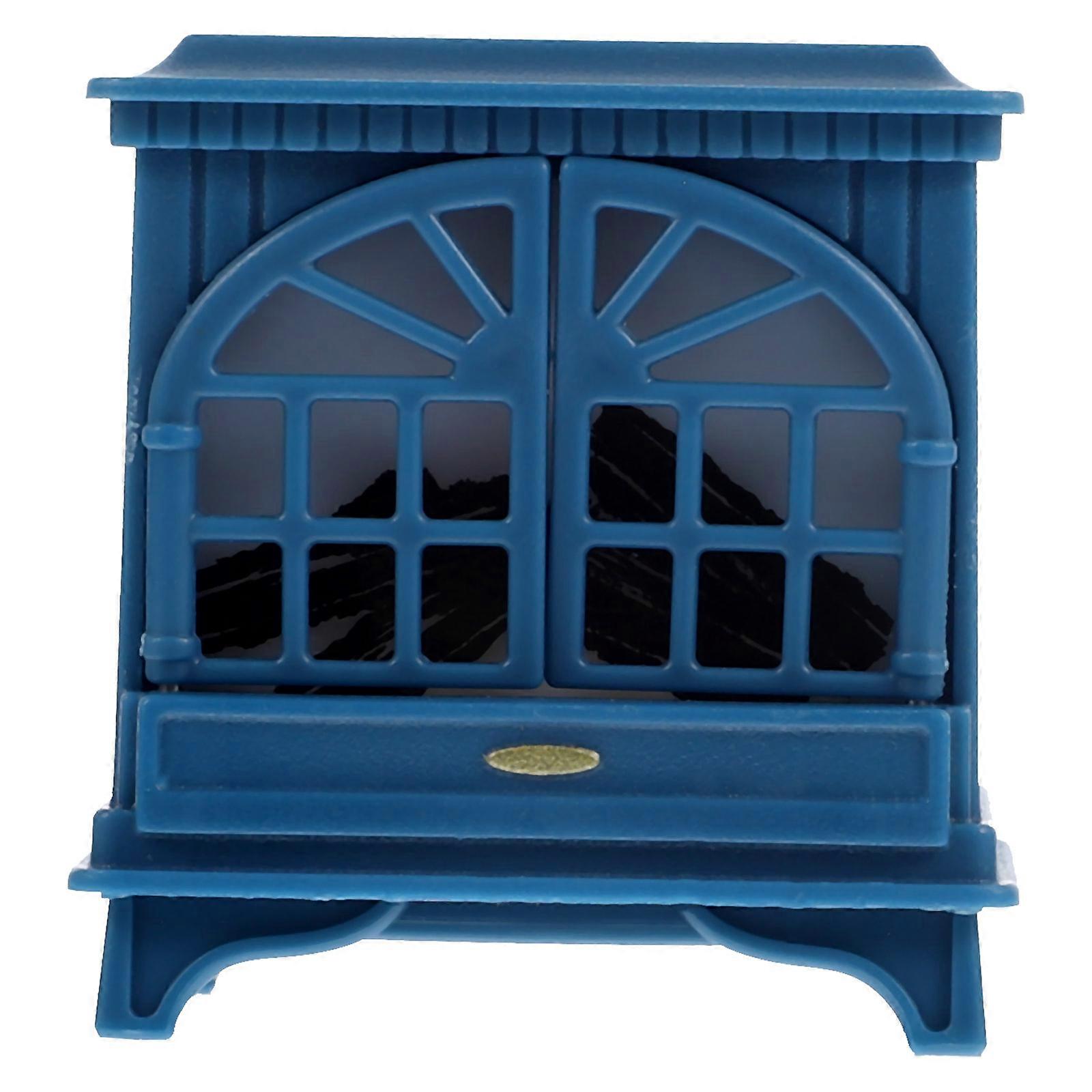 Plastic Mini House Fireplace Model for Wall Decoration