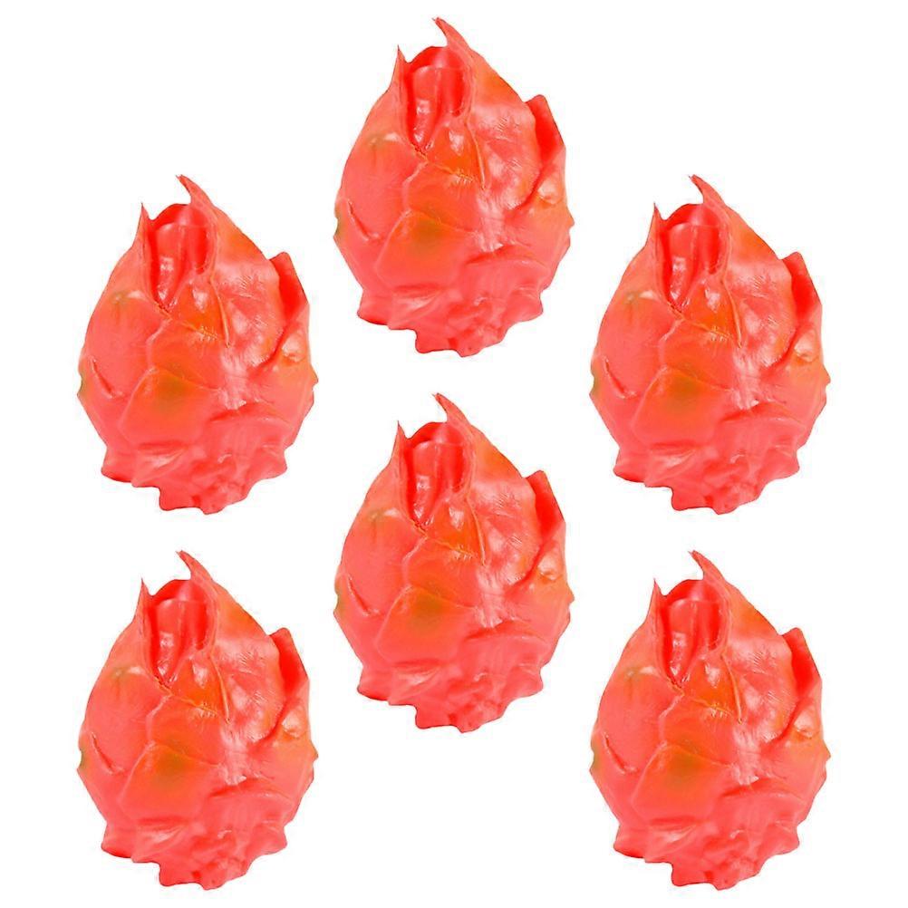 Mini Pitaya Model Small Dragon Fruit Decor for Display 12Pcs Set