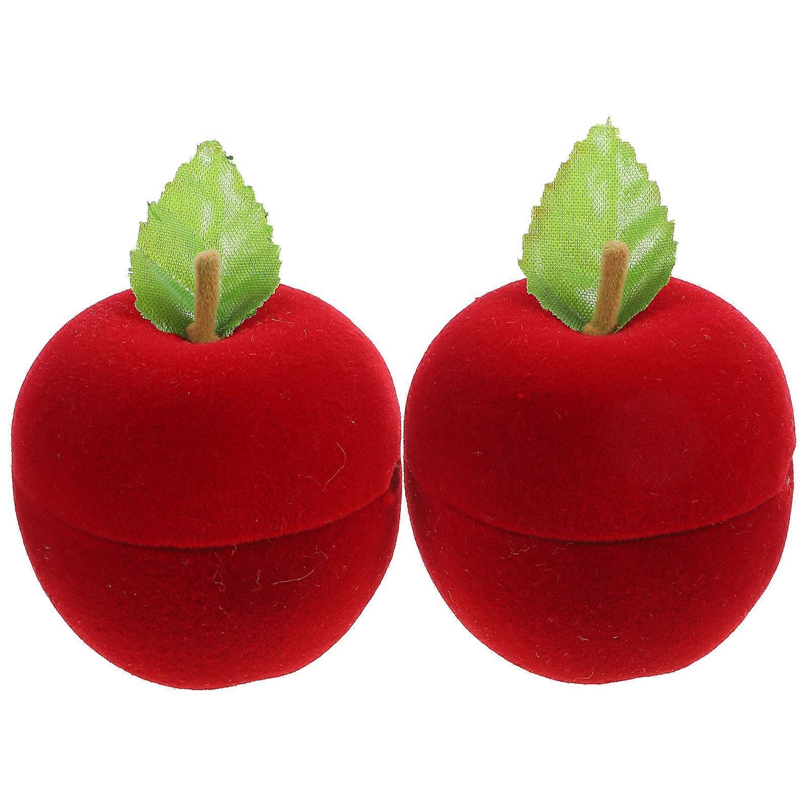 Gift Packaging Box Ring Case for 2Pcs Storage Convenience