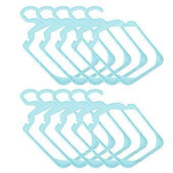 Portant à vêtements pour animaux en plastique, lot de 10, bleu ciel, pratique