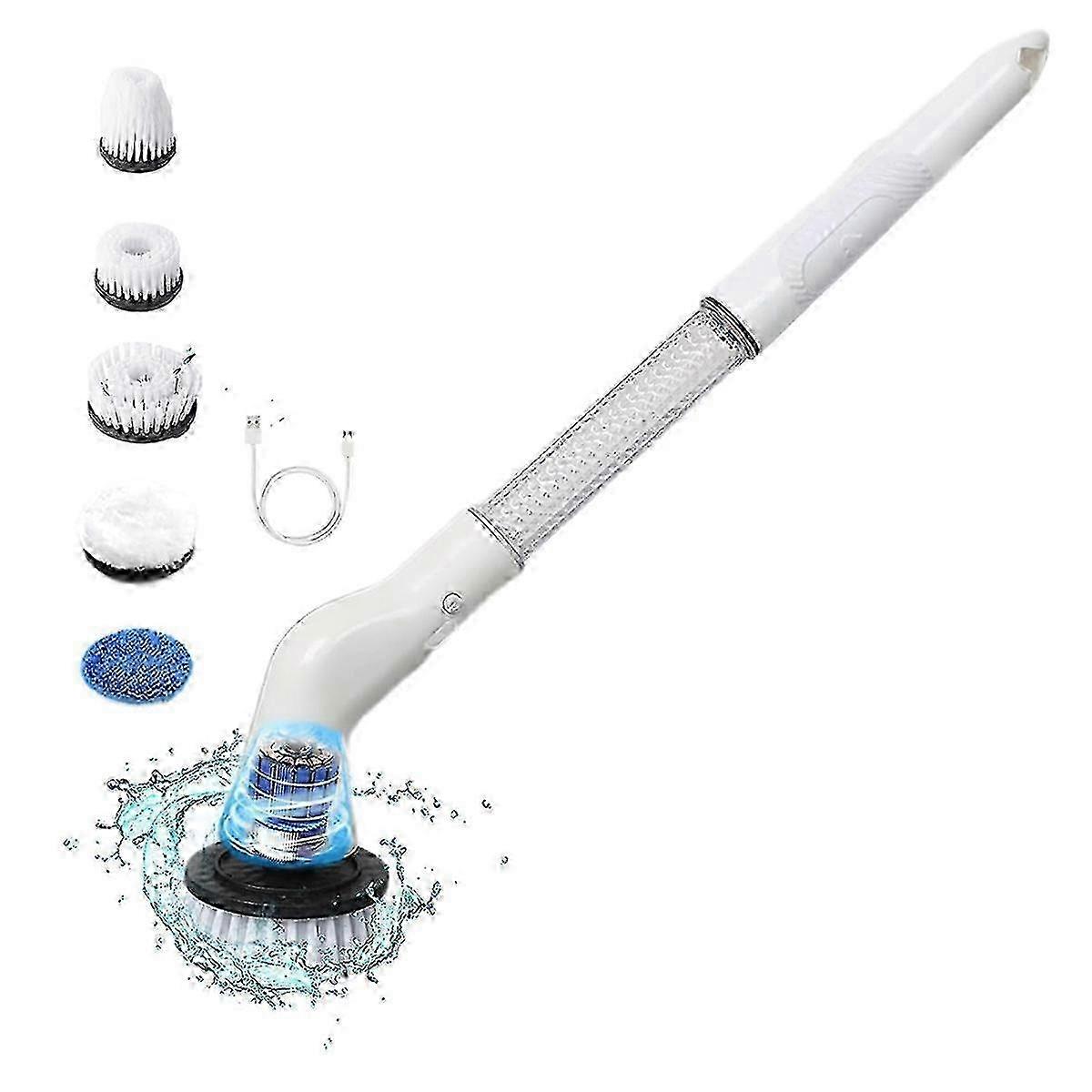 Electric cleaning brush, replaceable brush electric scrubber