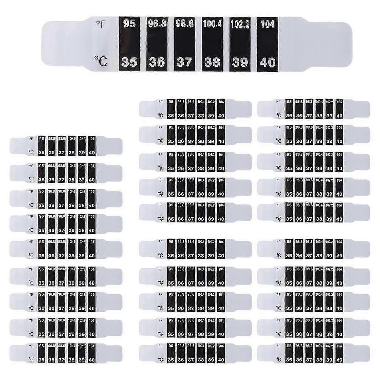 30 Pcs compatible withehead Thermometer Strips Reusable Stickers Discoloration