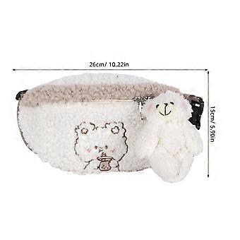 Pochette de taille à motif ours, sac banane tendance pour fille, pochette de rangement à la taille