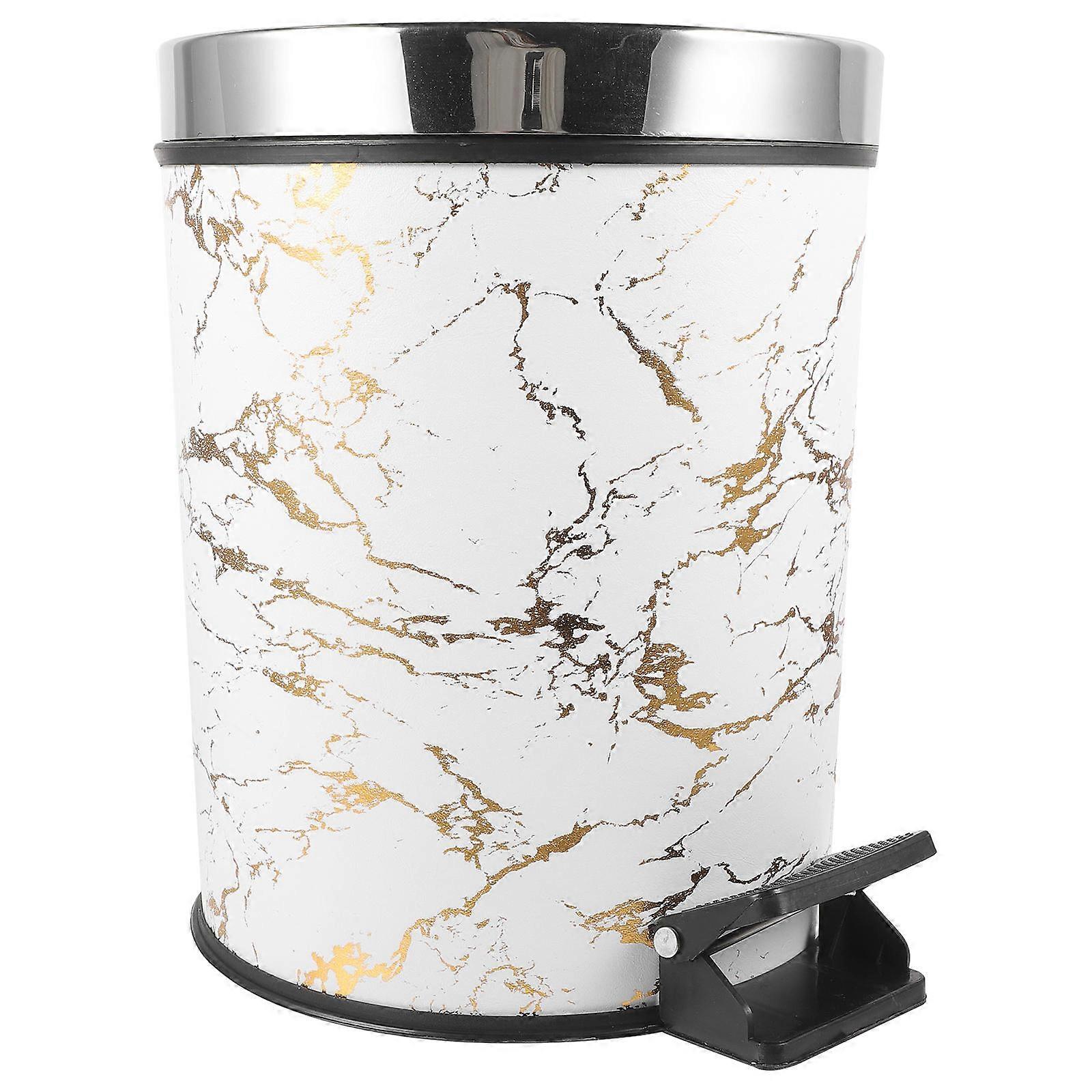 Plastic Trash Can Household Garbage Container with Pedal Function