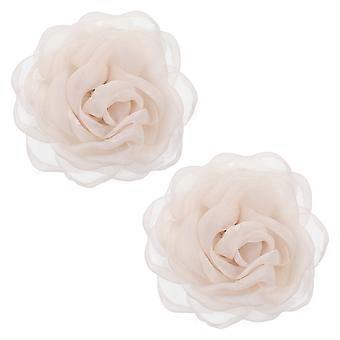 1 paire de pinces à chaussures Rose Flower : Décorations romantiques de sandales roses en dentelle - Pinces à chaussures à fleurs amovibles Bijoux pour appartements et talons hauts