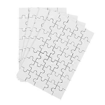 Creative Blank Jigsaw Puzzles For Children And Adults Featuring Rectangle Shape Made Of Wood 4Sheets
