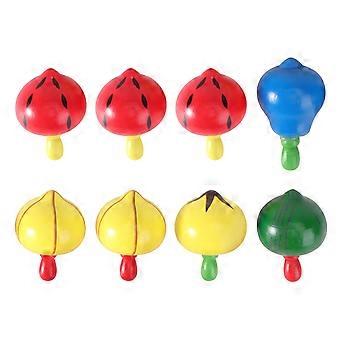8Pcs Holz Gyro Spielzeug Kinder Koordination Spielzeug Kreatives Spielzeug (zufälliger Stil)