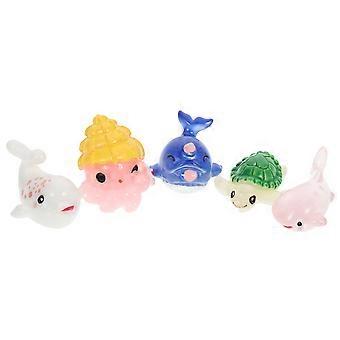 Adornos colgantes de mini organismos marinos de simulación de Haixiaweiye para acuarios (1 juego)