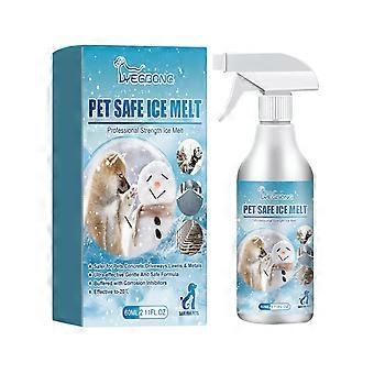 60 ml ontdooimiddel voor huisdieren - Smelt snel sneeuw en ijs, beschermt de poten van huisdieren, voor trappen, trottoirs en opritten.