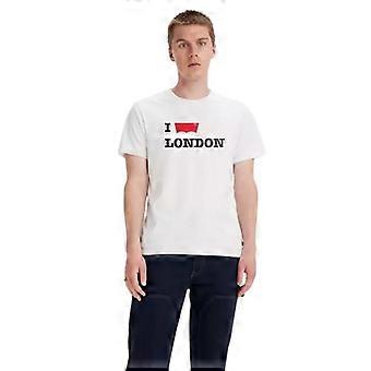 Levis Mens London Batwing Logo Crew Neck T-Shirt