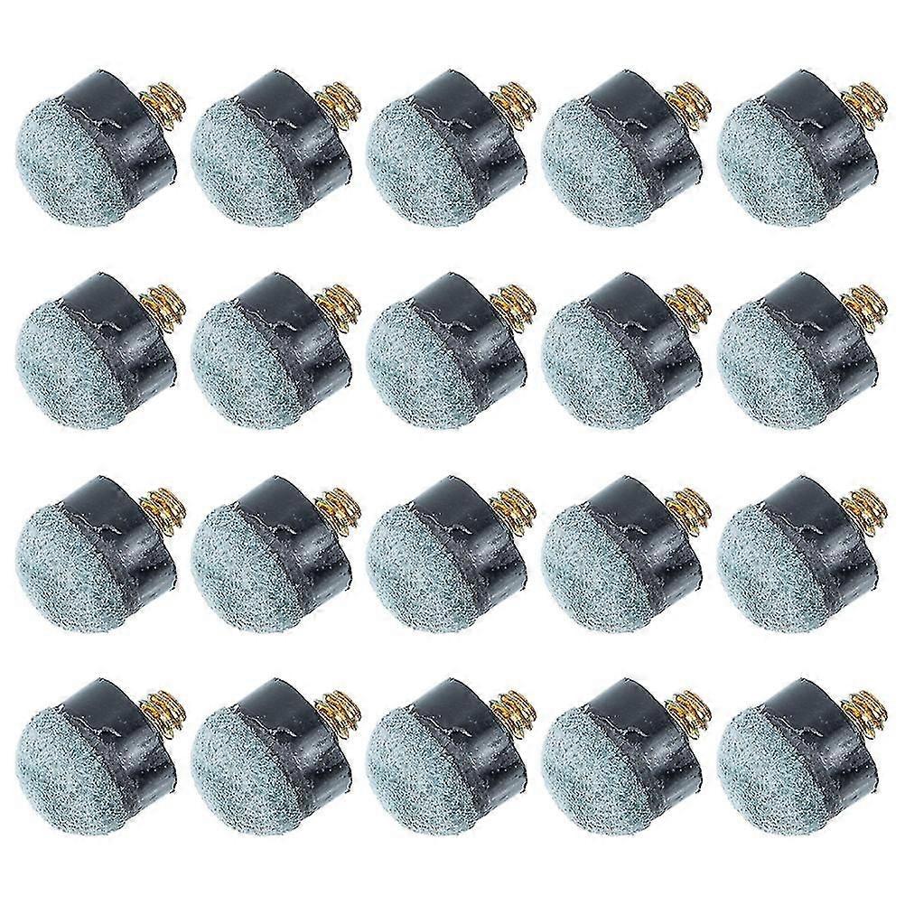 20 Pcs Pool Table Accessories Screw Tips Billiard Cue Tip Head Pool Cue Tips Replacement Screw Pool Cue Tips