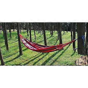 Red Outdoor Portable Rainbow Hammock Travel Swing Hang Bed190x80cm