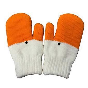 Winter Gänse-Fäustlinge Lustige Gänse Warme Strickhandschuhe Fleecegefüttert Niedliche Thermohandschuhe Geschenk für Frauen Freundin Jikaixiang