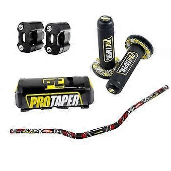 Guidon de moto pour barre de conicité PRO 1-1 / 8 "coussinets de guidon poignées motocross dirt pit bike CNC 28.5mm adaptateur