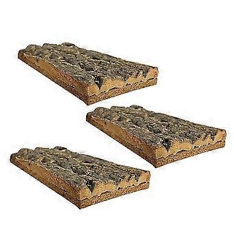 Sfondo in vera corteccia per decorazioni per terrari, 3 pezzi, sfondo in corteccia di rettile