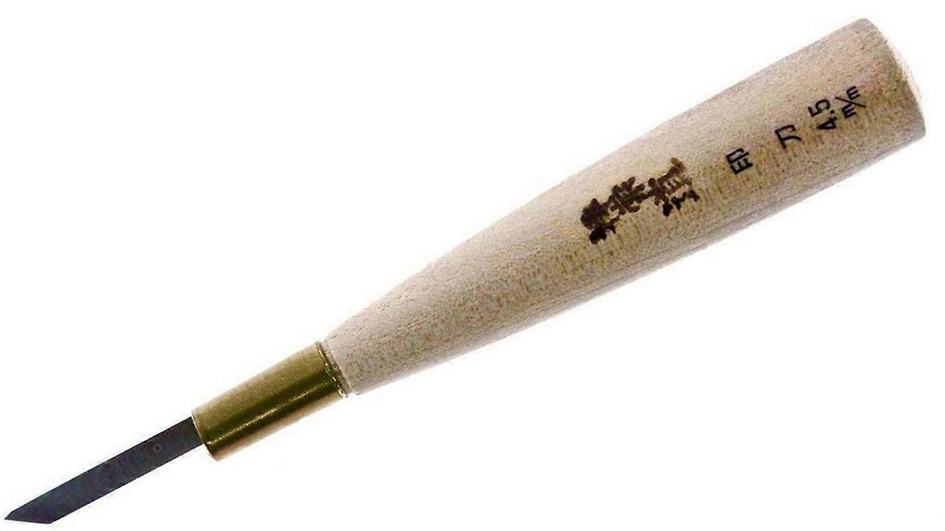 Michihamono Hanko Stone Carving Tool 4.5mm Skew Corner Cutting Angle Chisel