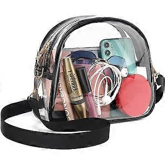 Women's transparent wallet, cute transparent bag, transparent handbag with rainbow zipper