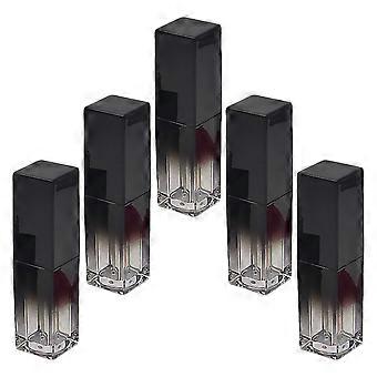 Lip Gloss DIY Tubes Durable Lip Gloss Tube for Storage 5Pcs Chic Black Gradient