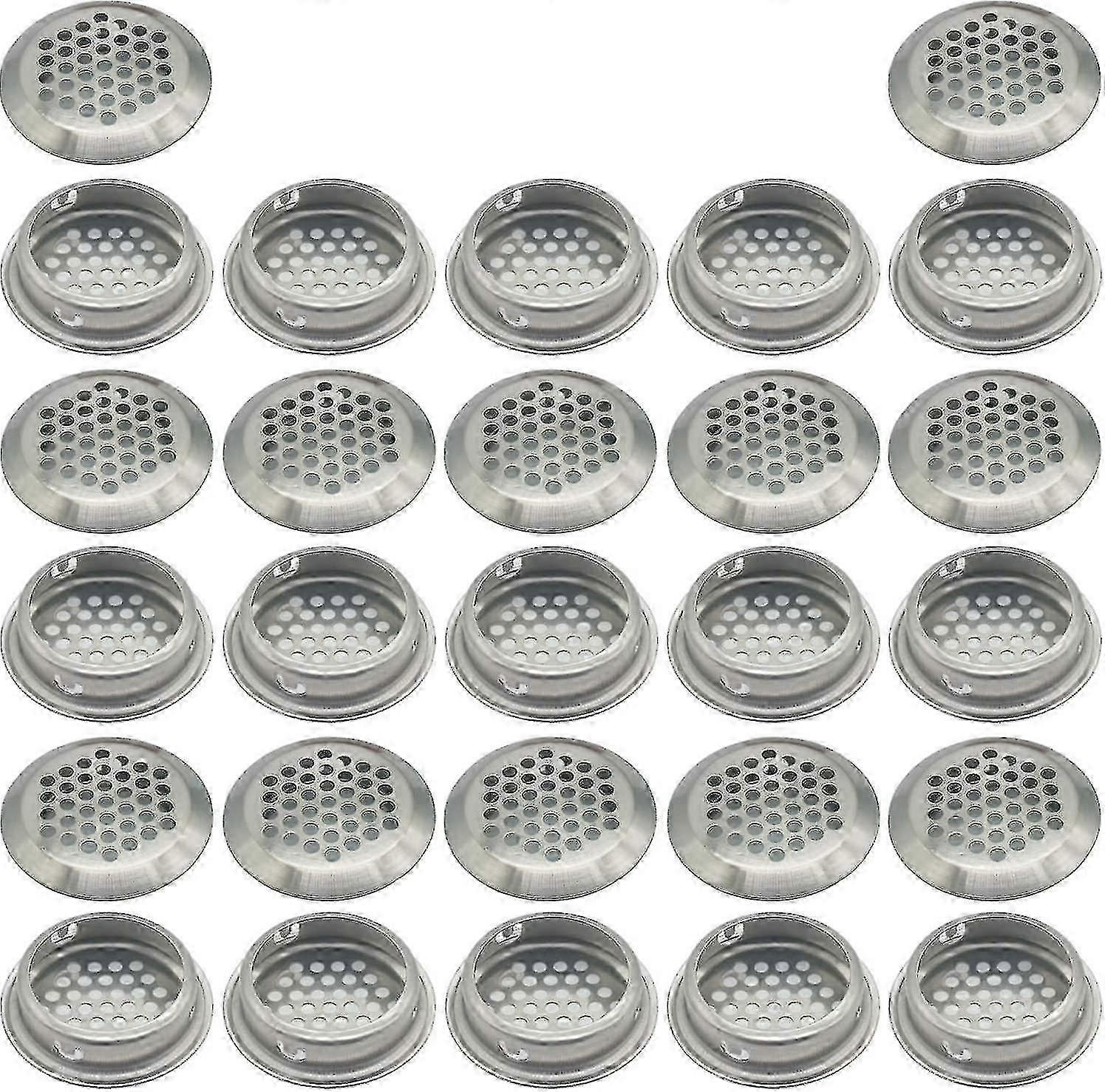 suitable compatible with 27 pieces 35mm stainless steel ventilation grille round mesh breathable vent compatible with kitchen furniture