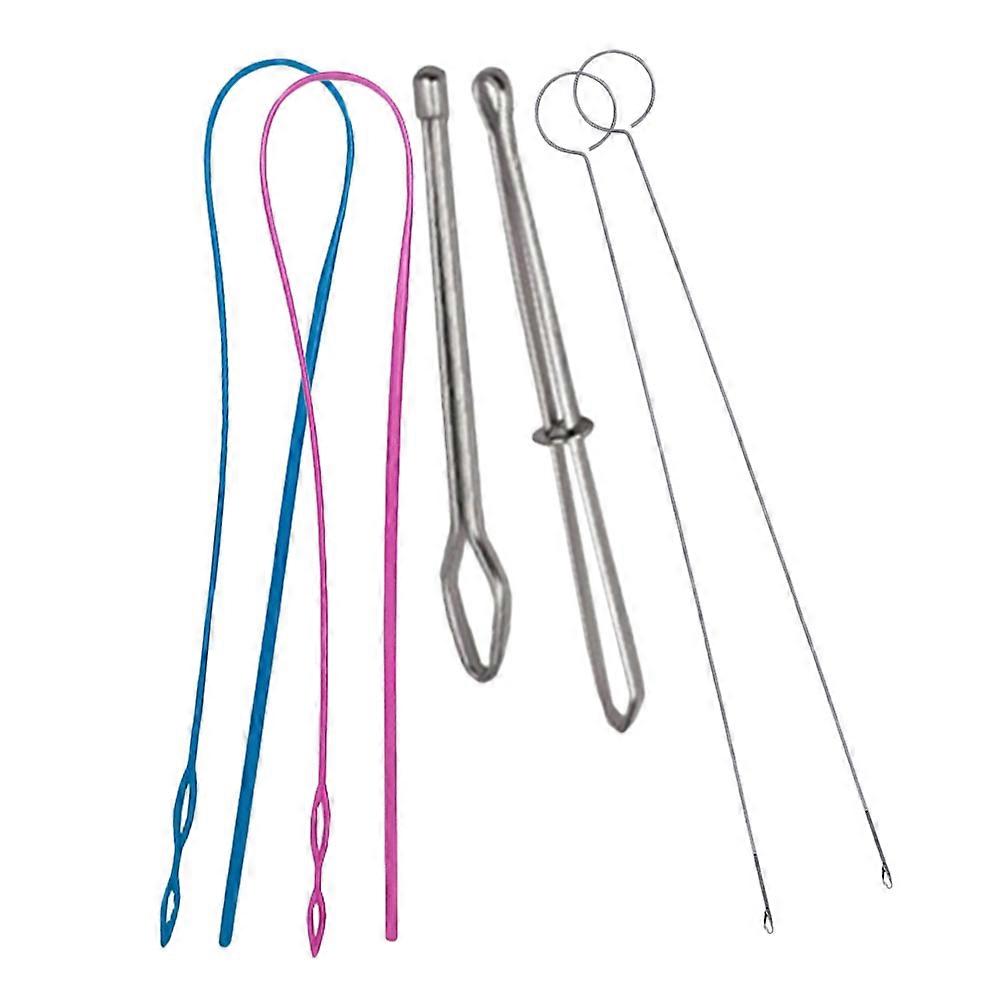 Drawstring Threader Tool for Sewing Crafts 3Sets with Flexible Loop Turner