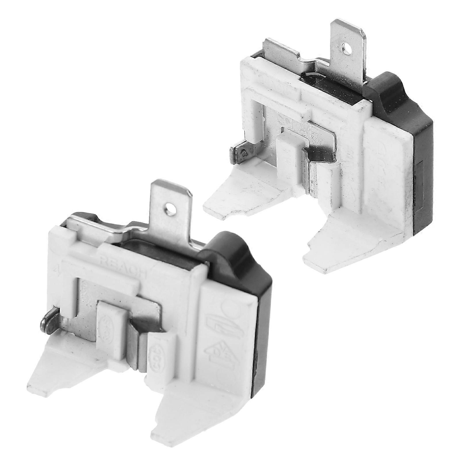 2pcs Refrigerator Compressor Overload Protector Refrigerator Starter Overheating Protectors