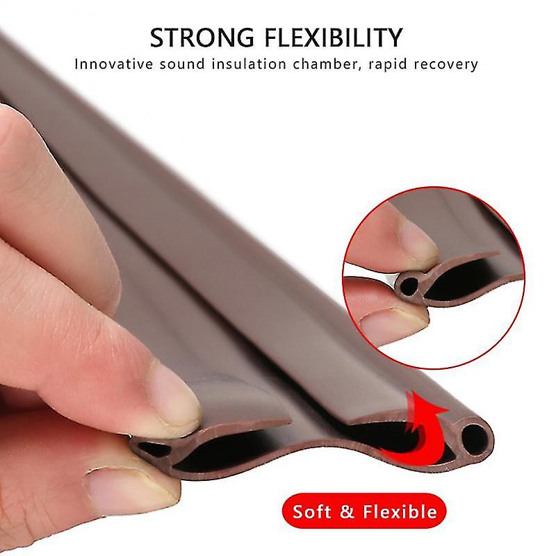 96cm Flexible Door Bottom Sealing Strip Guard Sealer Stopper Weatherstrip Wind Dust Blocker Protector Door Seam Windshield Tool