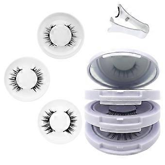 Cils magnétiques, cils magnétiques avec applicateur Cils magnétiques réutilisables, aucun eye-liner requis, aspect naturel, pas de colle ou d’eye-liner requis