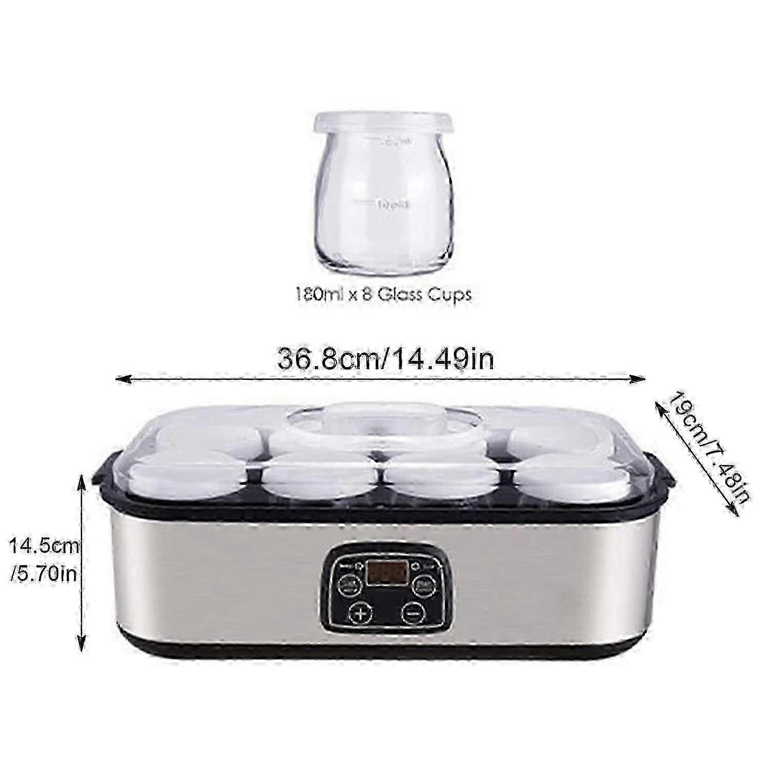 Easy-to-use probiotic yogurt maker with timer