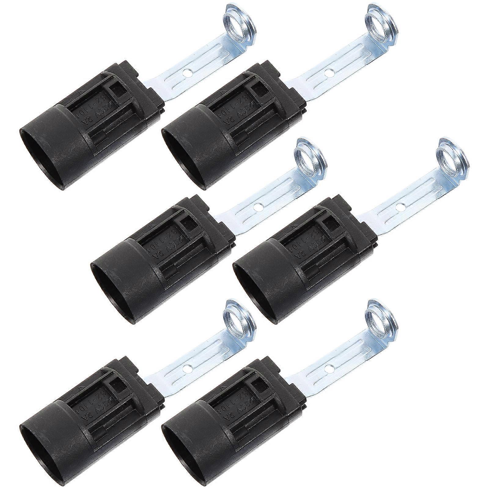 Lamp Socket Replacement E14 Candelabra Sockets for Light Fixtures 6Pcs