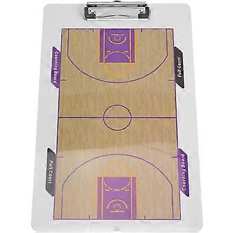 1 Set Basketball-Coaching-Board trocken abwischen 2-seitige Basketball-Zwischenablage