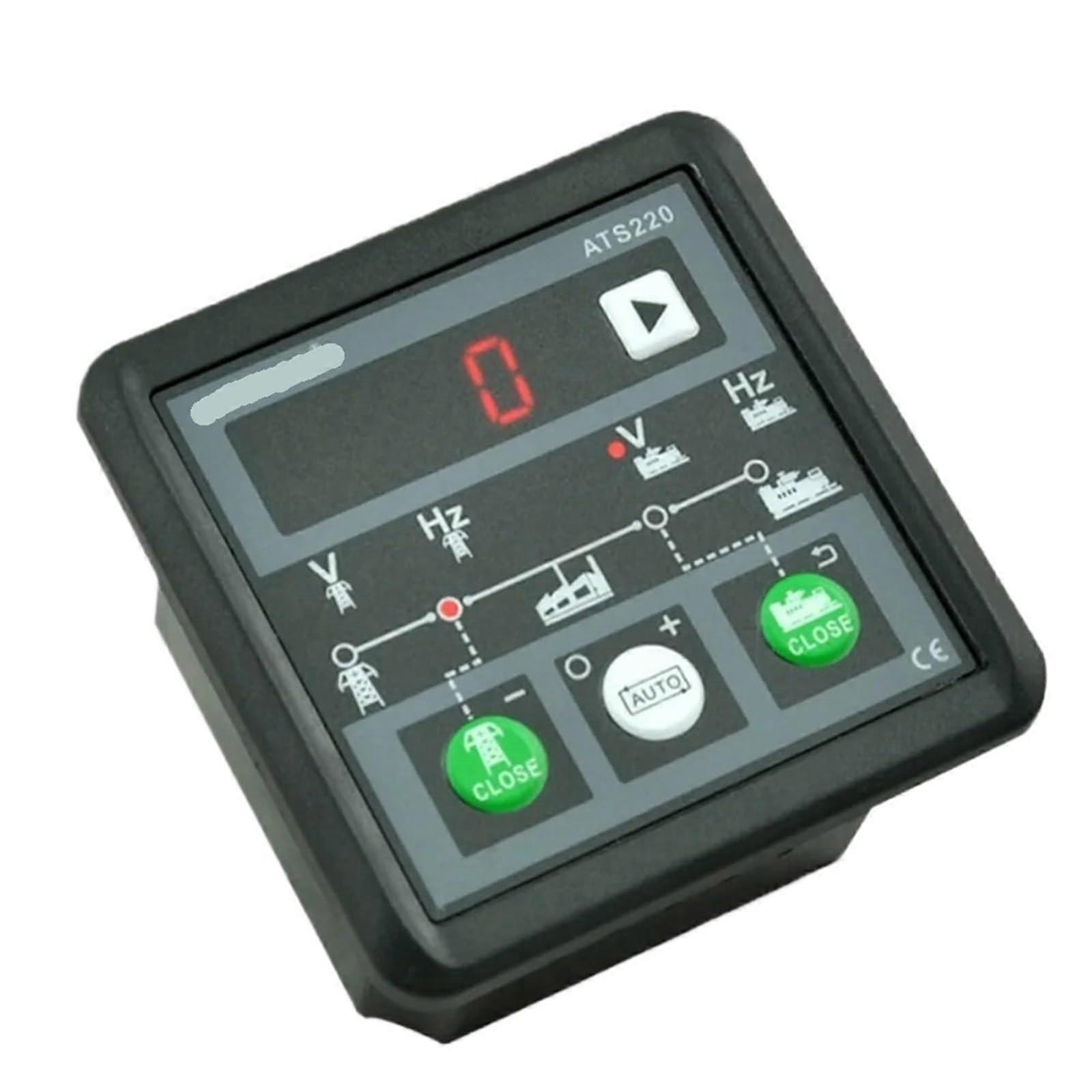 ATS220 Automatic Transfer Switch Controller for Generator Set, LED Status Display, Manual Test Mode