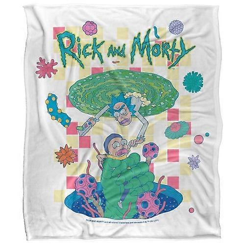Rick And Morty Falling Soft Touch Blanket