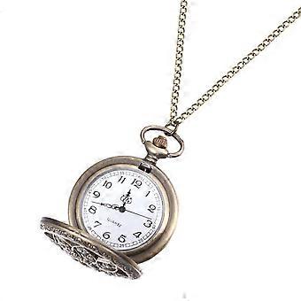 Retro Pocket Watch Classic Quartz Pocket Watch for Decoration 1Pcs Golden