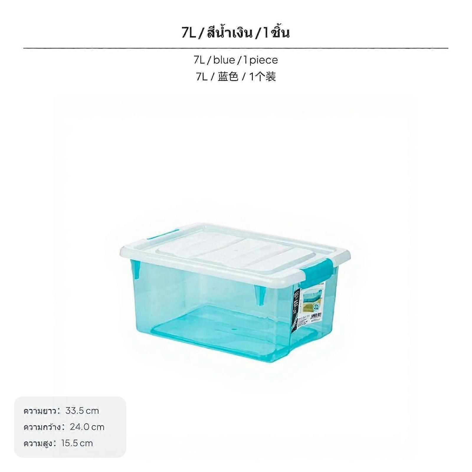 Large Plastic Storage Box, Transparent Organizer Bins, Stackable Container for