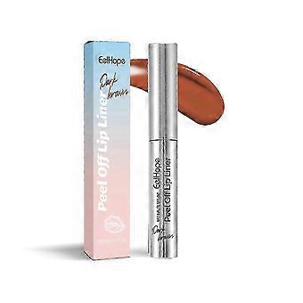 Lip-Line Peeling Liquid, 1pc Dark Brown Waterproof Sweat-Proof Long-Lasting