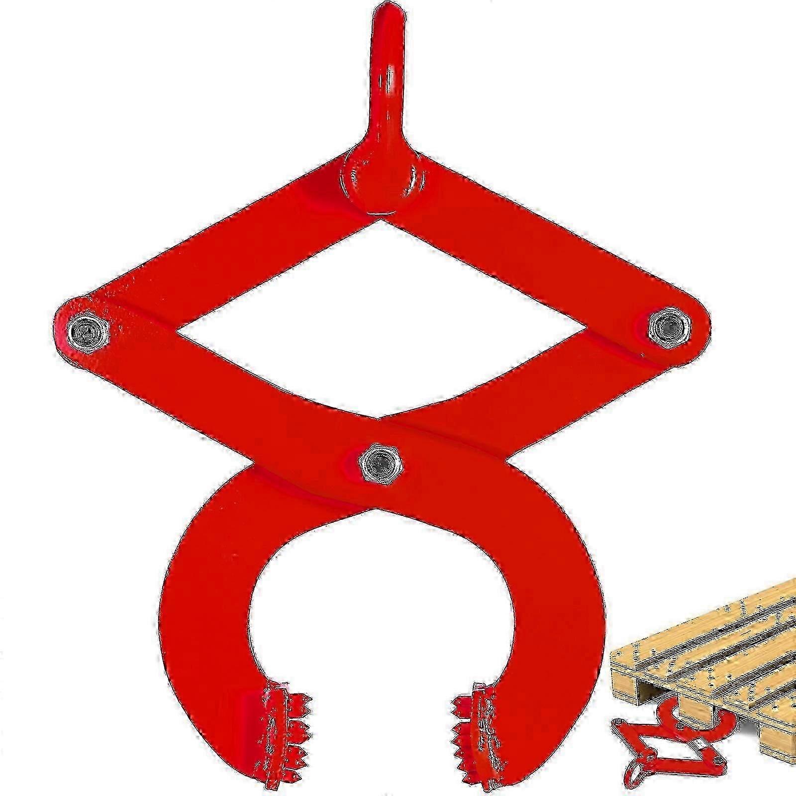 2T Pallet Puller, Steel Single Scissor Red Pallet Puller Clamp, 4409 LBS Capacity ,Pallet Grabber 6.3 Inch Jaw Opening x 0.5 Inch-Good