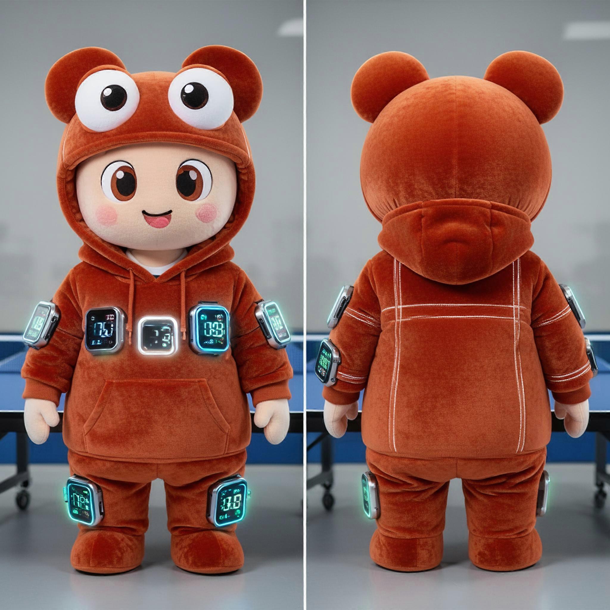 MASTICOT Rust Orange Table Top Ping Pong Table Mascot
