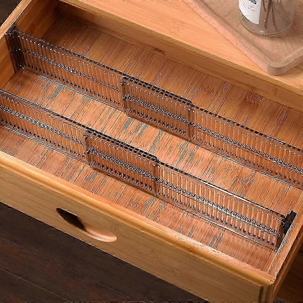 4-piece Drawer Divider, Expandable Drawer Organizer