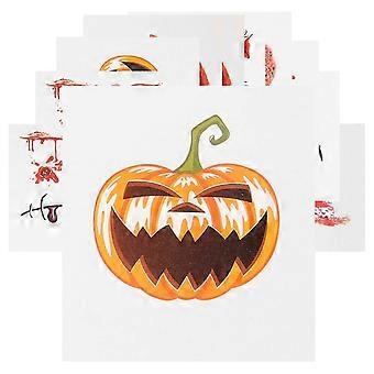 Facial Scar Halloween Stickers Realistic Fake Scar Stickers Halloween Body Makeup Temporary Decals 40Pcs