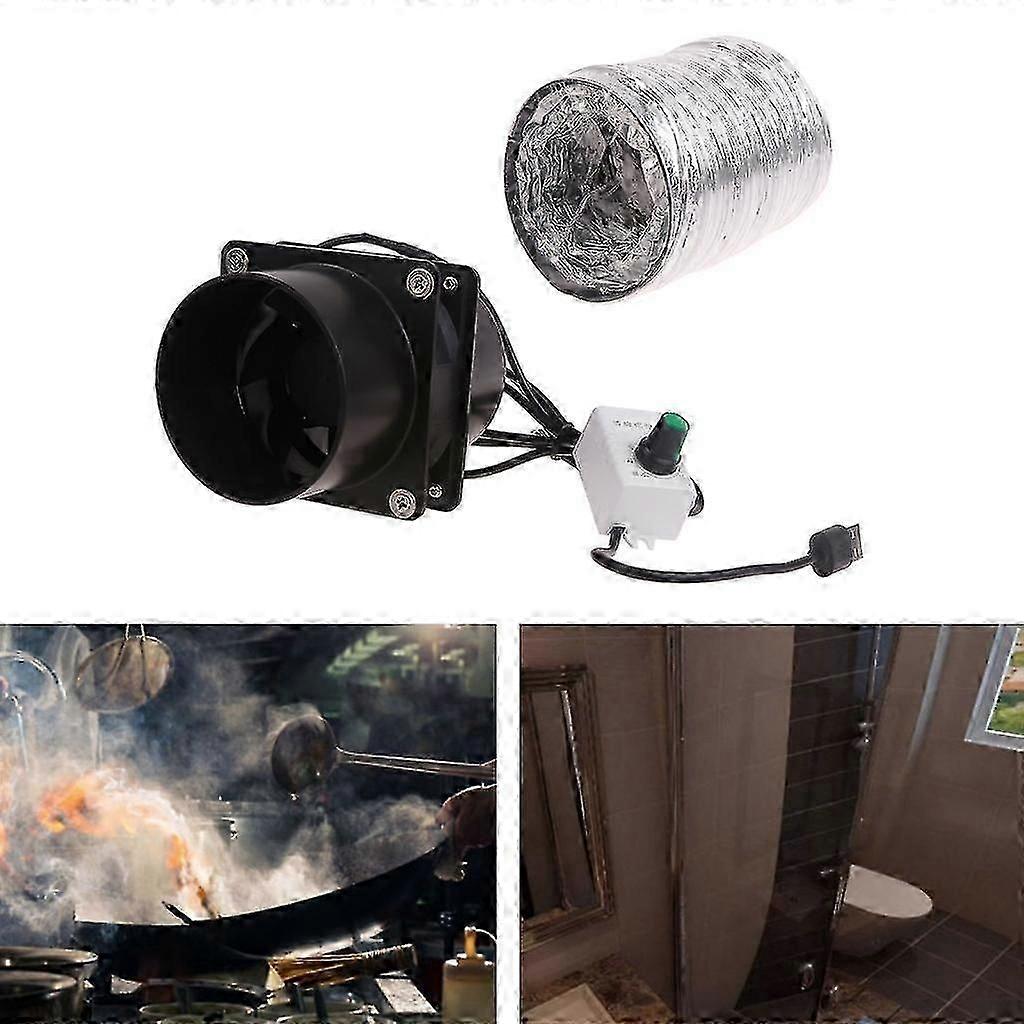 High performance Ventilation Fan With Powerful Suction Plastic Duct Pipe
