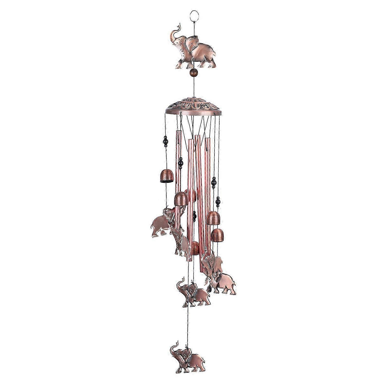 80cm Brass Elephant Garden Chime