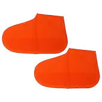 Shoes Rain Cover Waterproof Flexible Protector For Camping Red 1 Pair