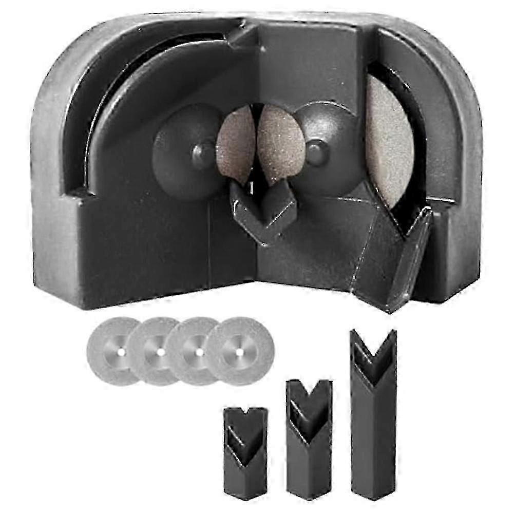 Drill Bit Sharpener,Multipurpose Drill Bit Grinding Sharpener with 4 Grinding Wheel,Drill Machine Bl